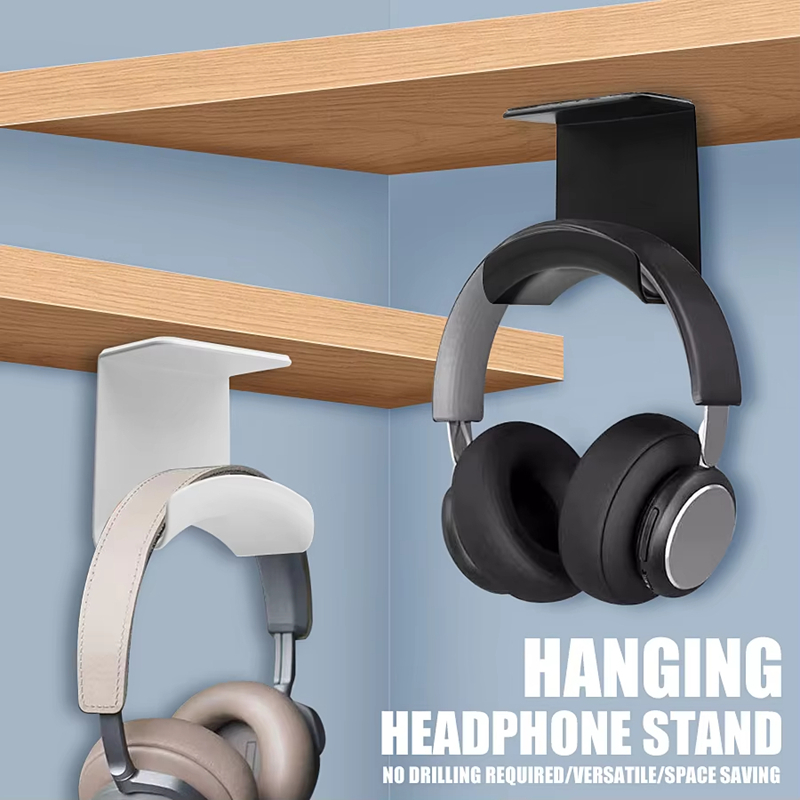 Gaming Accessories Stand - Evrensel Kulaklık Standı Yapışkanlı Plastik Duvar