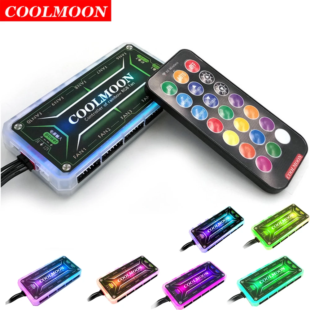 Fan Hub Rgb Controller - COOLMOON RGB denetleyici 12V 5A 6Pin