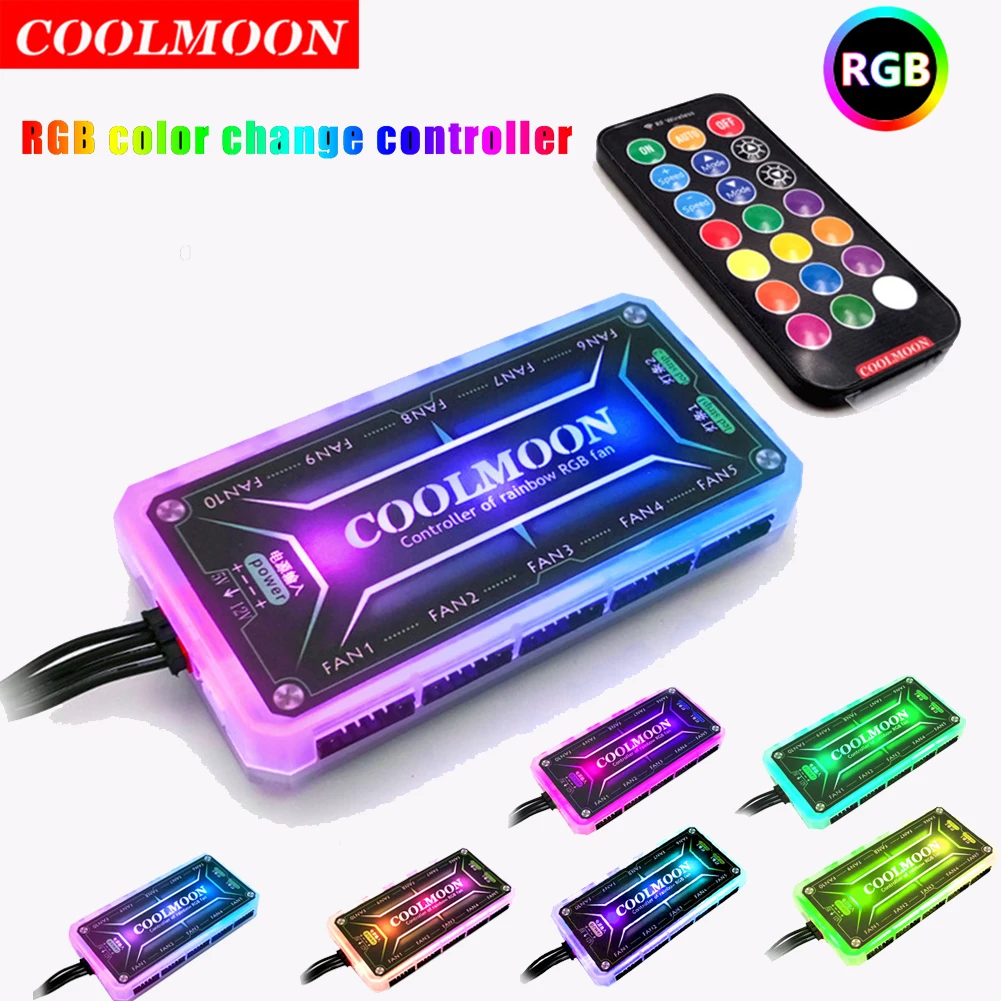 Fan Hub Rgb Controller - COOLMOON ARGB denetleyici 12V 5A 6Pin