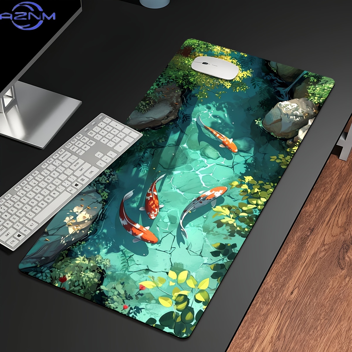 Gaming Accessories Officeworks - Büyük Koi Balık Oyun Mouse Pad
