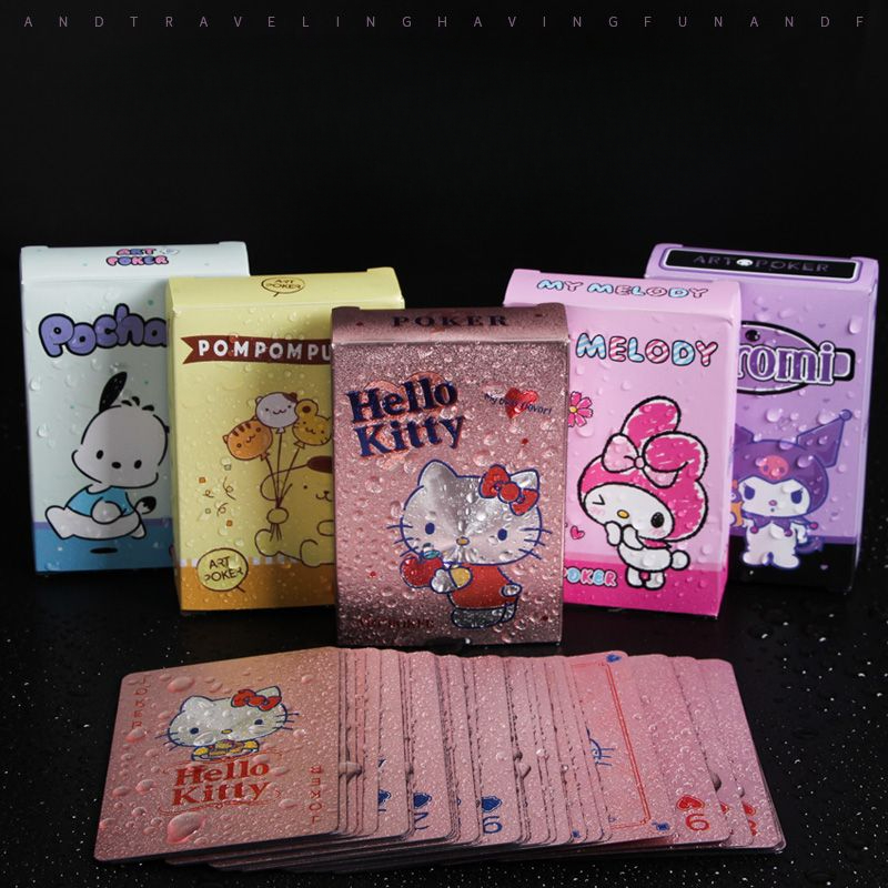 Gaming Accessories Anime - Yeni Hello Kitty Oyun Kartları Narin