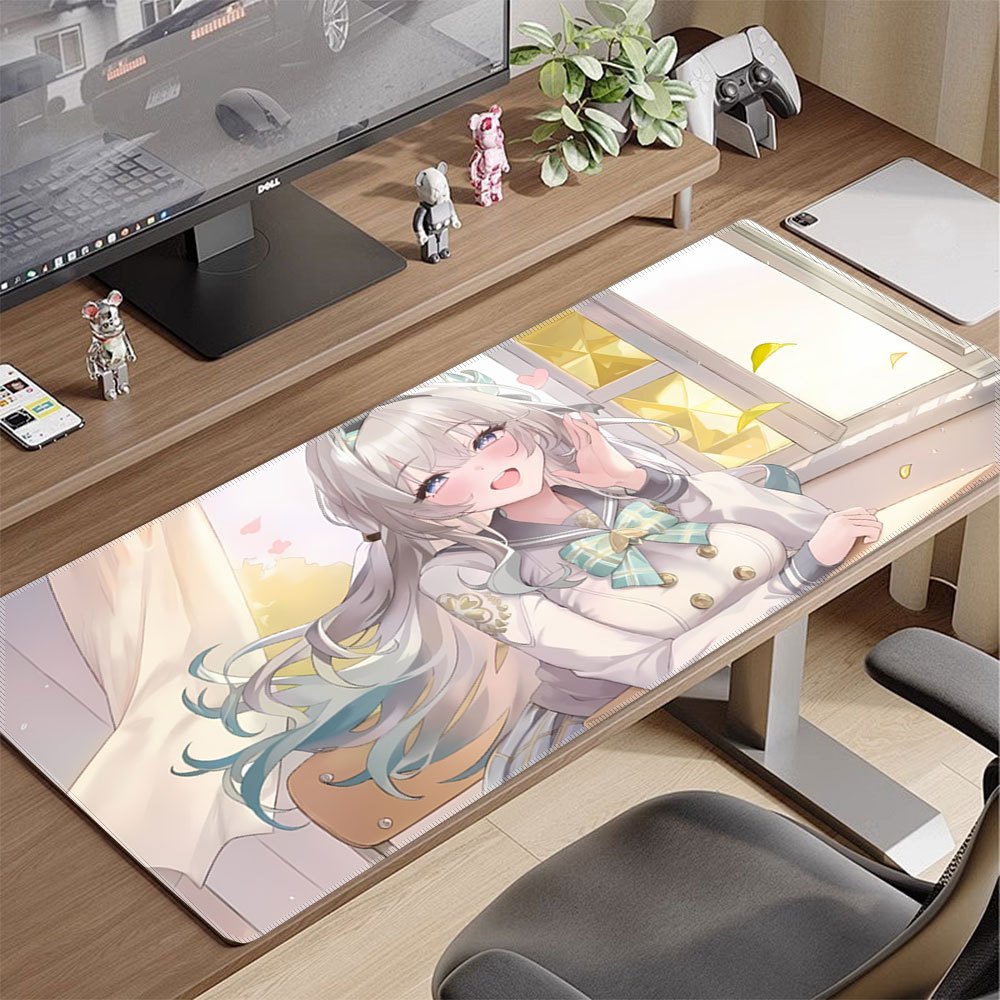Gaming Accessories Officeworks - Büyük Anime Kız Mouse Pad'i Firefly