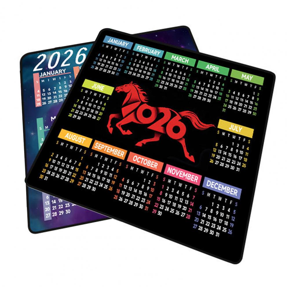 Gaming Accessories Computer - 2026 takvim Mouse Pad su geçirmez