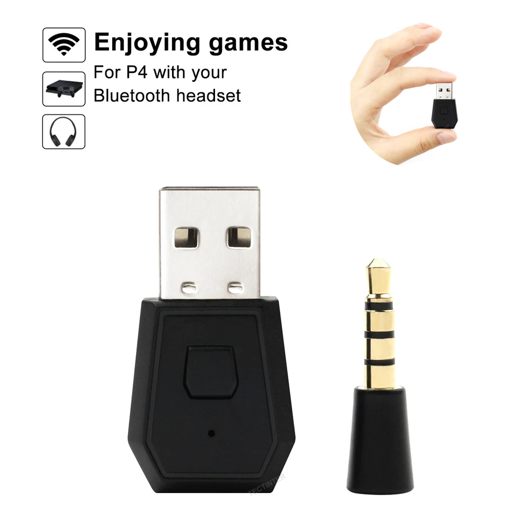 Gaming Accessories Headset - USB Kablosuz Adaptör Alıcısı PS4 Denetleyici