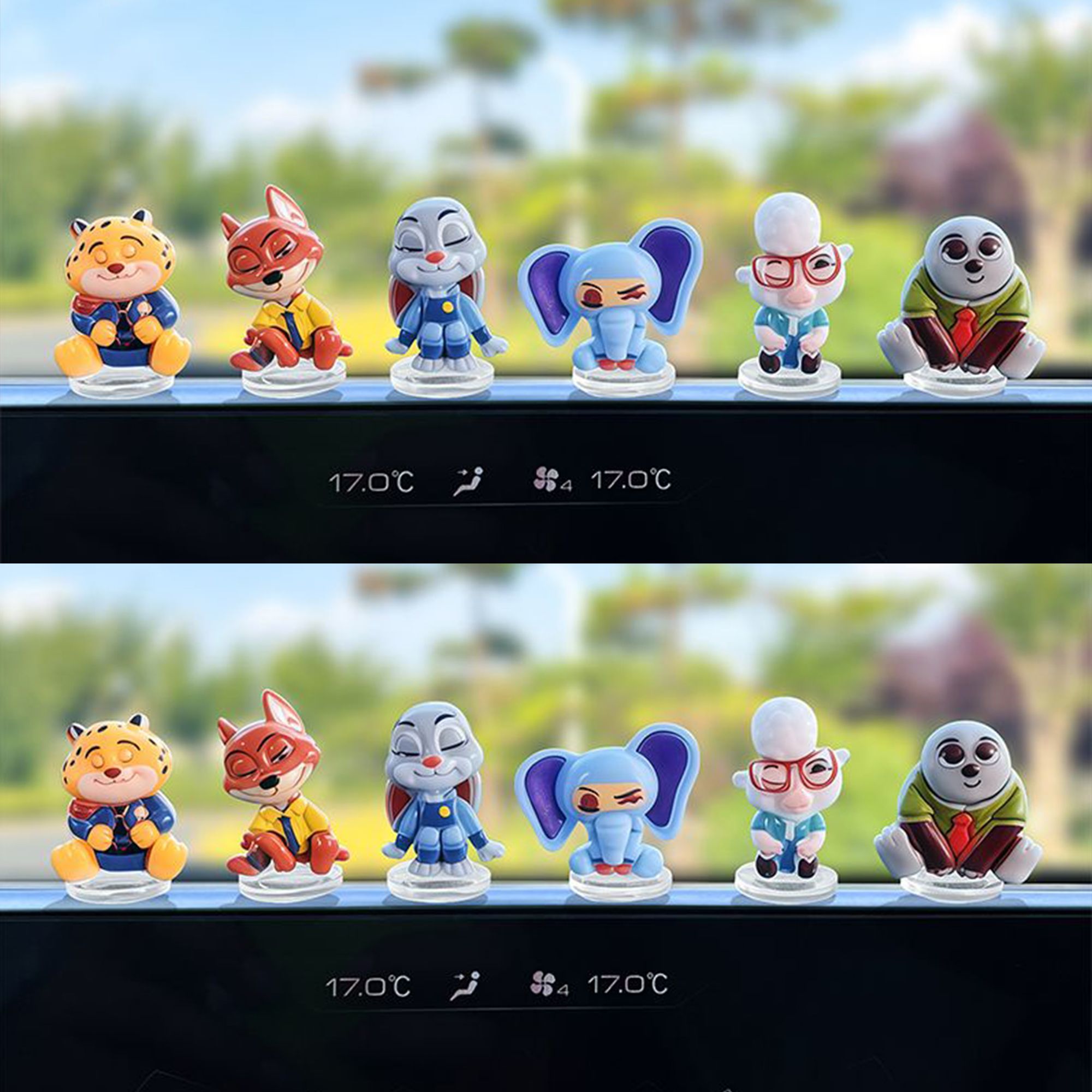 Gaming Accessories Anime - Zootopia karikatür araba süsü, araba vitrini,