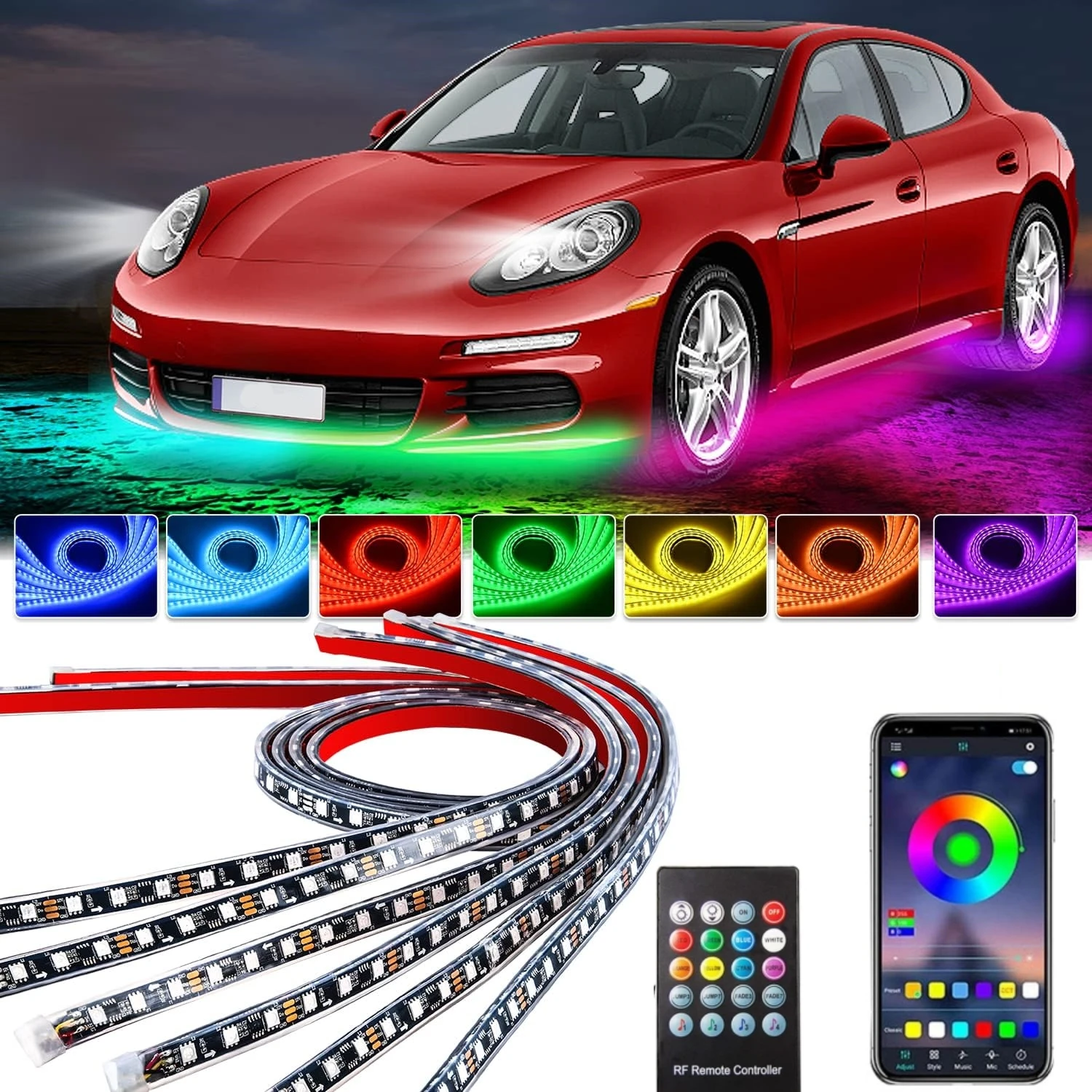 Rgb Hub Sync - Araba Underglow Neon işık esnek LED