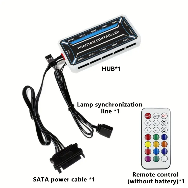Fan Hub Rgb Controller - 6 Pinli Fan Hub'ı, 10 adet