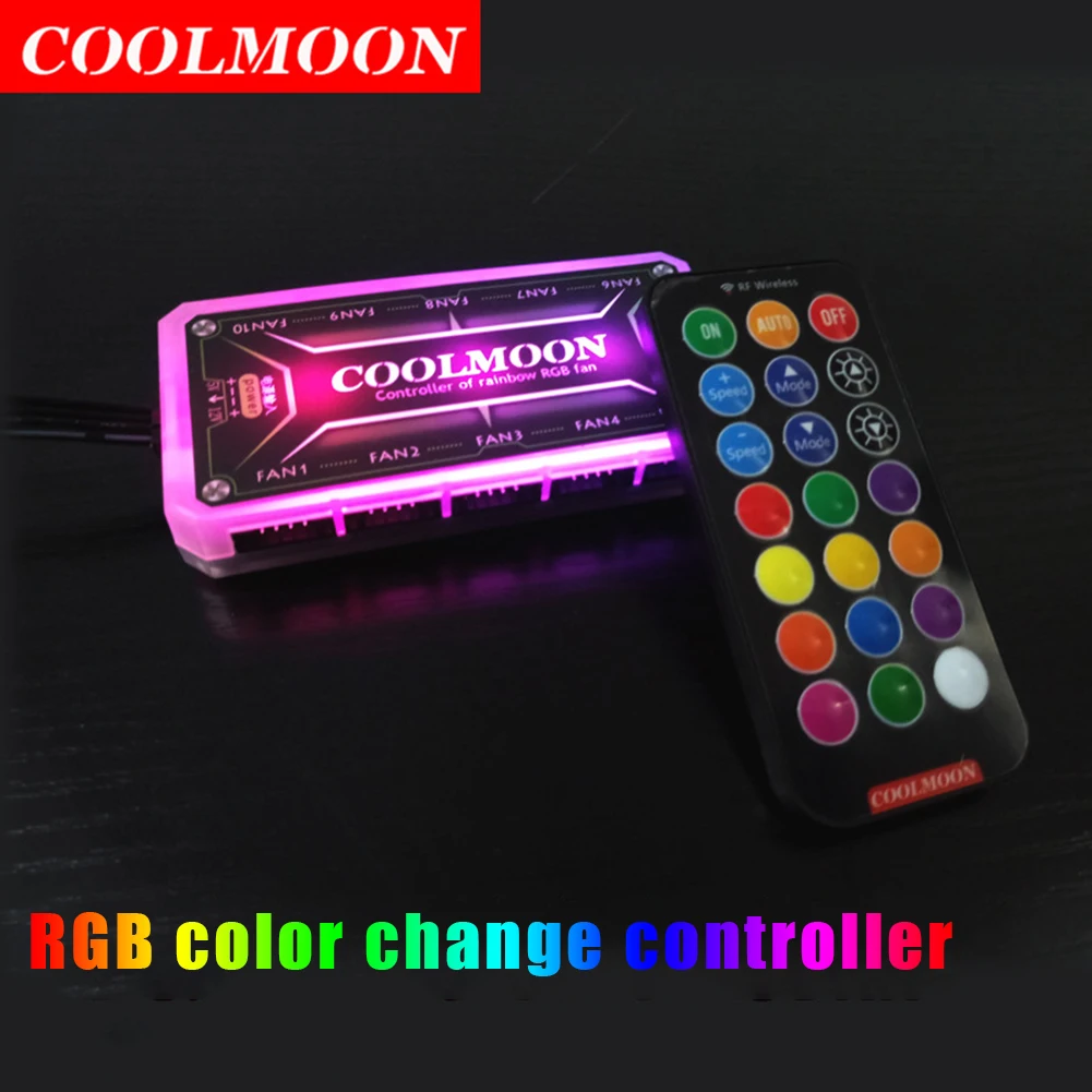 COOLMOON RGB denetleyici 12V 5 - Fan Hub Rgb Controller incelemesi ve fiyatı