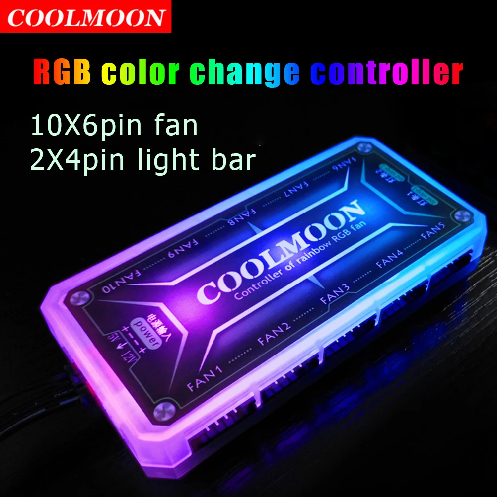 COOLMOON ARGB denetleyici 12V  - Fan Hub Rgb Controller incelemesi ve fiyatı