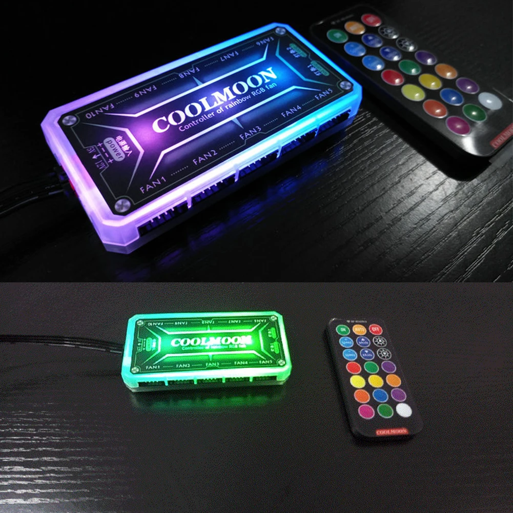 COOLMOON ARGB denetleyici 12V  - Fan Hub Rgb Controller incelemesi ve fiyatı