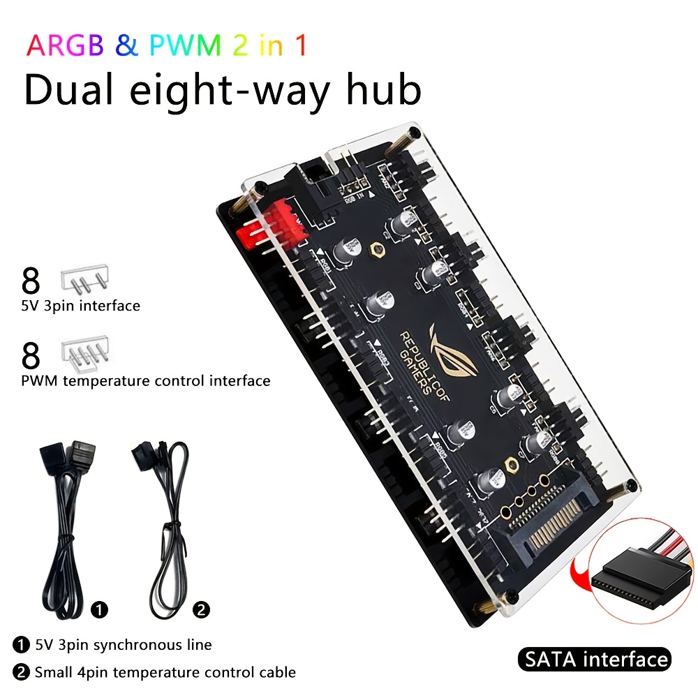 Çift 8 Bağlantı Noktalı Fan Hu - Fan Hub Rgb Controller incelemesi ve fiyatı