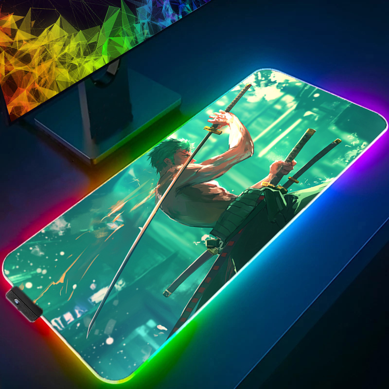TEK PARÇA Zoro Mouse Pad RGB O - Gaming Accessories Anime incelemesi ve fiyatı
