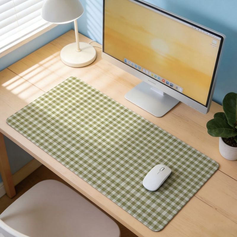 Zeytin Yeşili Kareli Tasarım M - Gaming Accessories Officeworks incelemesi ve fiyatı