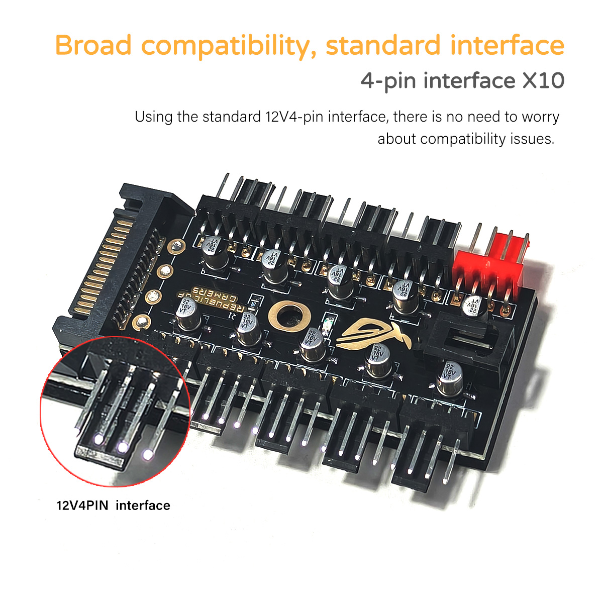 10 Portlu 12V 4Pin PWM Fan Kon - Fan Hub Rgb Controller incelemesi ve fiyatı