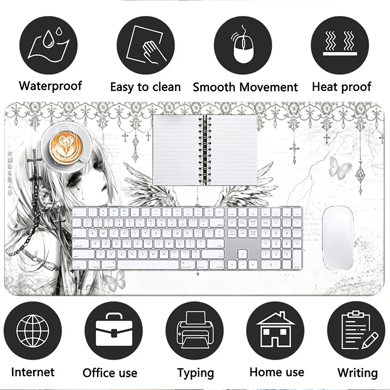 Deri Mousepad Siyah Beyaz Anim - Gaming Accessories Anime incelemesi ve fiyatı