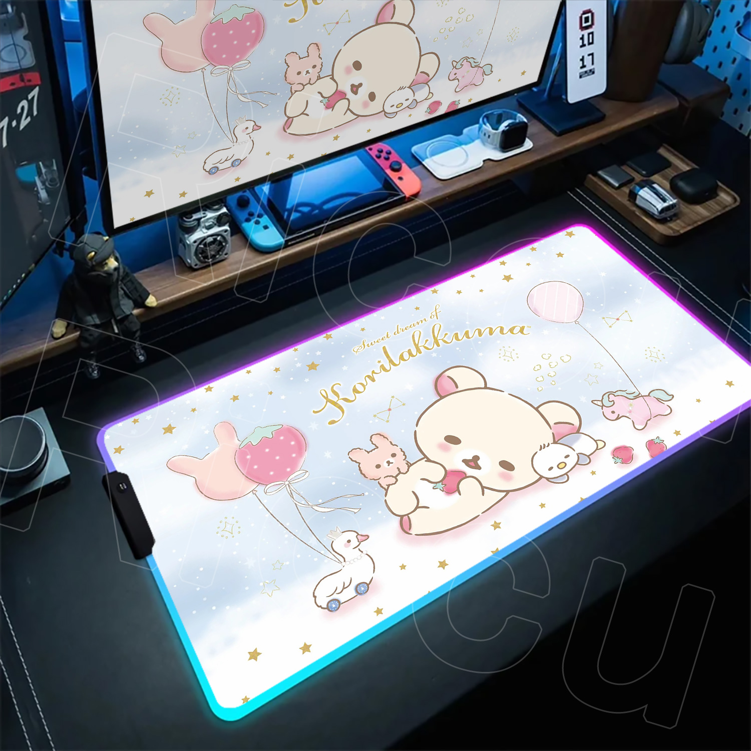 RGB Rilakkuma Büyük XXL Kawaii - Gaming Accessories Officeworks incelemesi ve fiyatı